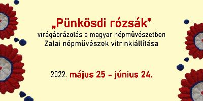 Vitrinkiállítás: Pünkösdi rózsák - Virágábrázolás a magyar népművészetben
